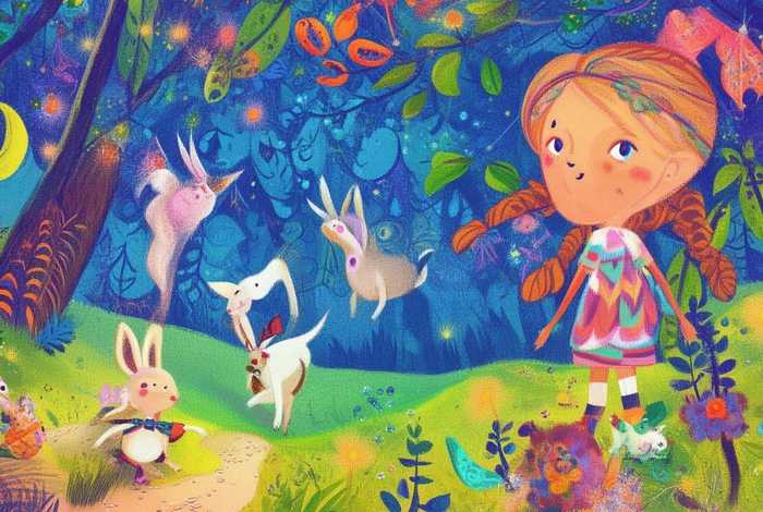 儿童故事绘画 四幅 儿童故事绘画本制作