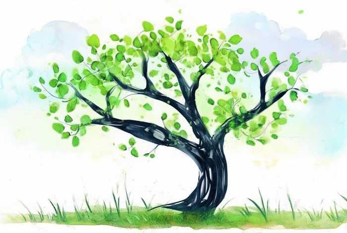 儿童简图小树；儿童小树简笔画图片