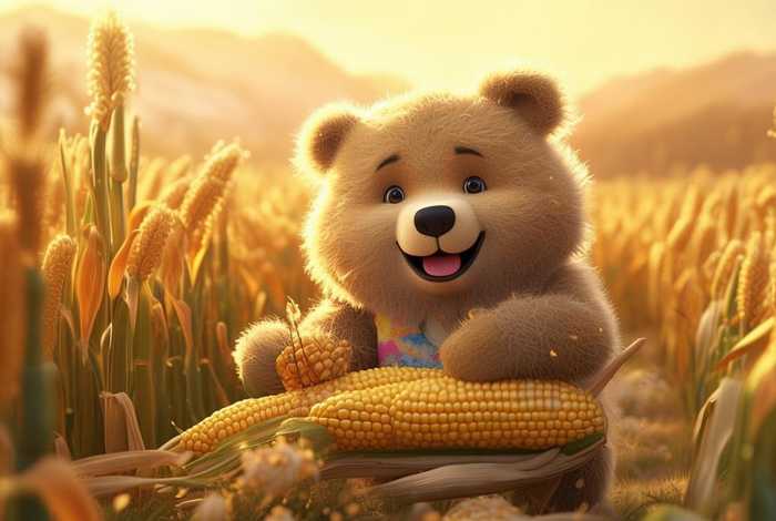 儿童睡前小故事p3小熊掰玉米（幼儿故事小熊掰玉米）