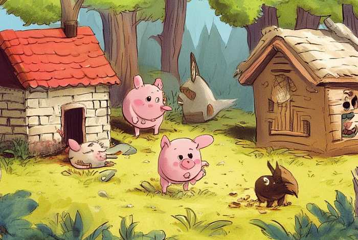 儿童故事小猪;幼儿故事三只小猪盖房子的故事 儿童故事小猪;幼儿故事三只小猪盖房子的故事