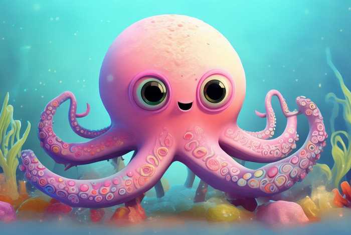 儿童故事拟态章鱼；拟态章鱼简笔画