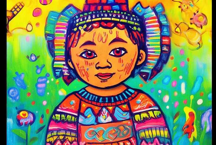 儿童民族绘画；儿童民族画手绘可爱