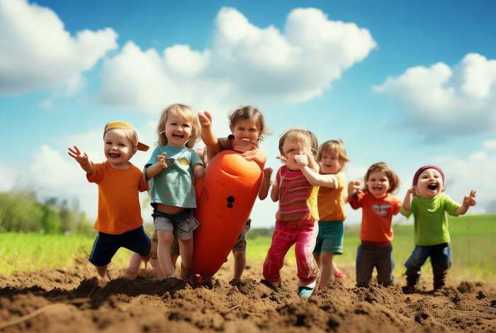 儿童故事《拔萝卜》，儿童故事拔萝卜儿歌完整版