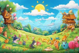 儿童图画故事作品图片大全、儿童图画大全图片好看 模板