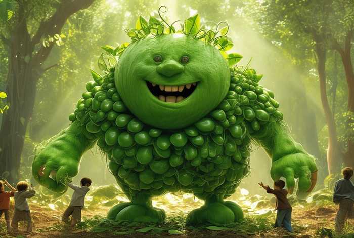 儿童故事豌豆超人，豌豆巨人的故事