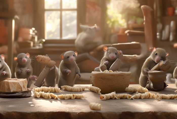 儿童故事七只鼹鼠包饺子、七只鼹鼠磨豆浆故事内容