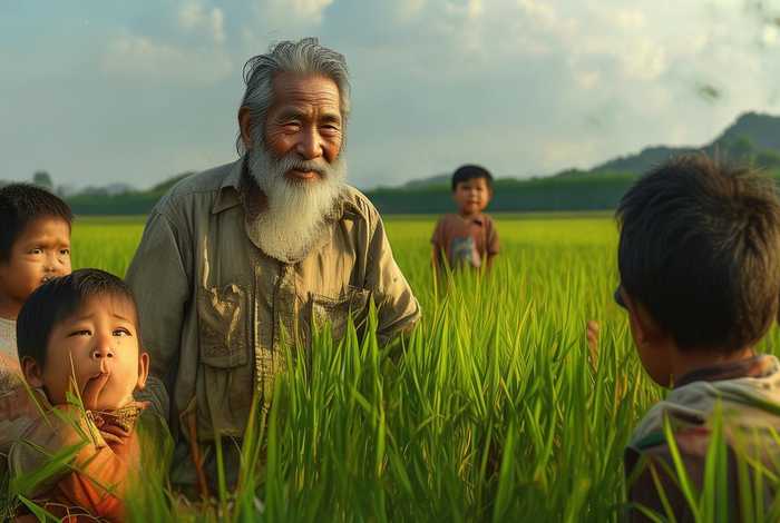 儿童故事袁隆平爷爷的故事 - 袁隆平爷爷的感人故事