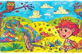 儿童创意画小故事、幼儿创意故事绘画简笔画