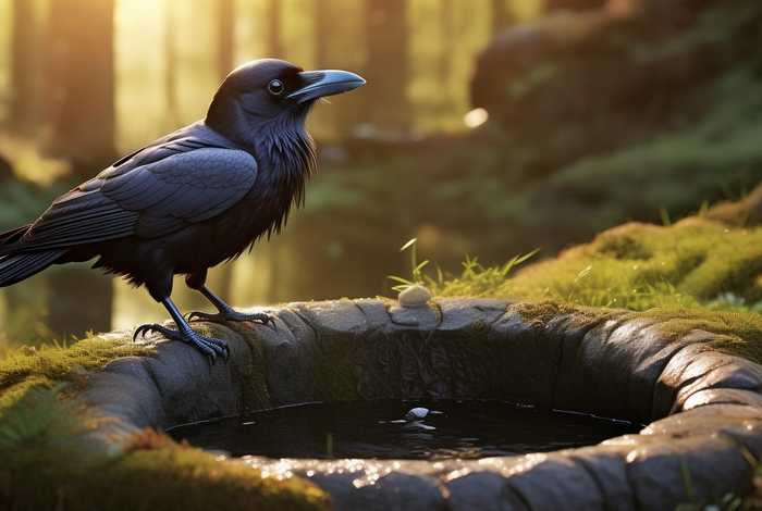 儿童睡前故事乌鸦喝水的故事 - 少儿睡前故事乌鸦喝水