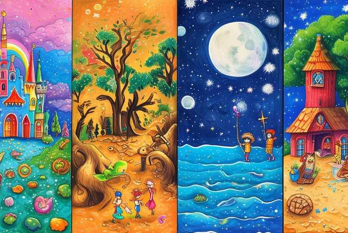 儿童手绘故事绘画、幼儿手绘画故事4图