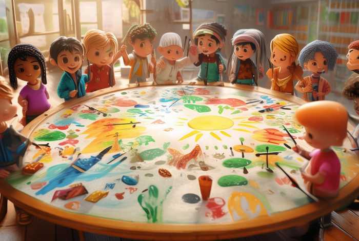 儿童故事会画图 - 儿童故事会绘画