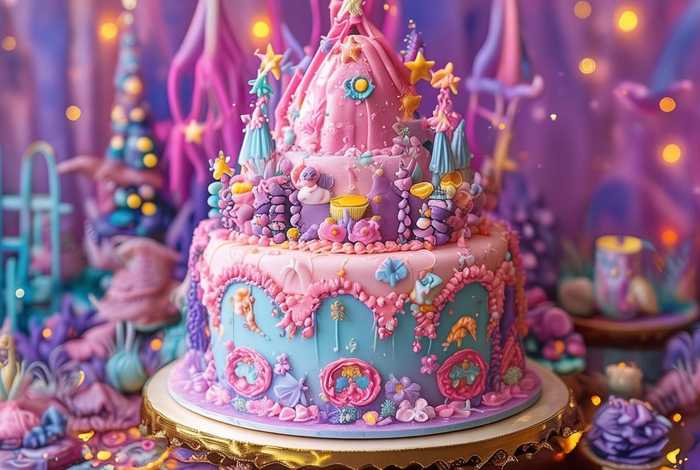 儿童蛋糕女孩款式（最火儿童女孩蛋糕图案网红）
