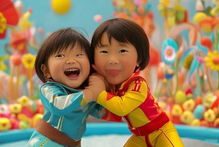 儿童故事摔跤的动作 - 幼儿园关于摔跤的故事