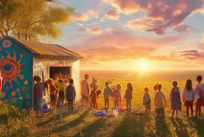 儿童故事等太阳 - 等太阳故事绘本