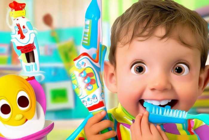 儿童英文刷牙小故事、刷牙的英文儿歌