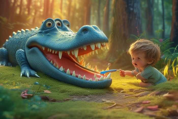 儿童睡前故事鳄鱼拔牙；幼儿故事鳄鱼拔牙