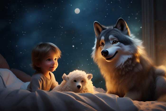 儿童睡前催眠故事狼与小羊；幼儿睡前讲故事狼和小羊