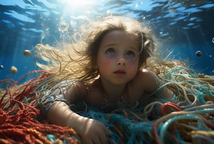 儿童美人鱼被渔网抓住、儿童美人鱼被渔网抓住了怎么办