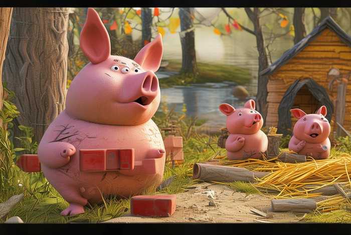 儿童故事大全三只小猪盖房子 幼儿故事大全三只小猪盖房子