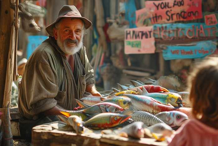 儿童故事卖鱼的人 - 卖鱼的故事阅读答案