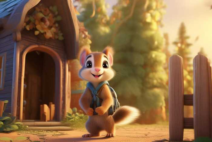 儿童睡前故事小松鼠上幼儿园，小松鼠上幼儿园的故事
