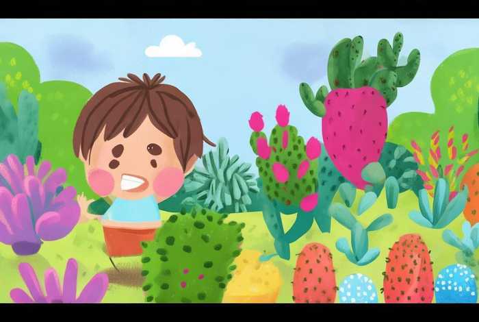 儿童多肉 多肉植物儿童画图片