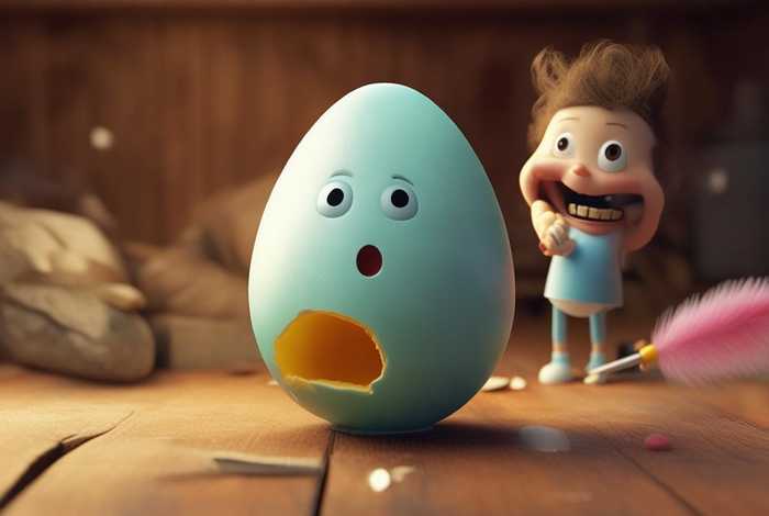 儿童故事一只被吵醒的鸡蛋；一颗被吵醒的鸡蛋