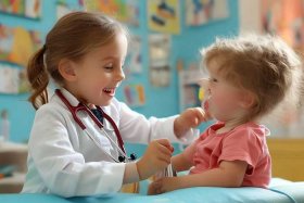 儿童小医生给人家打针；儿童小医生给人家打针怎么处理