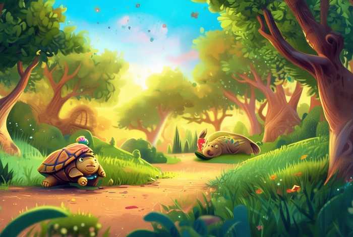 儿童睡前故事龟兔赛跑、睡前故事幼儿故事大全龟兔赛跑