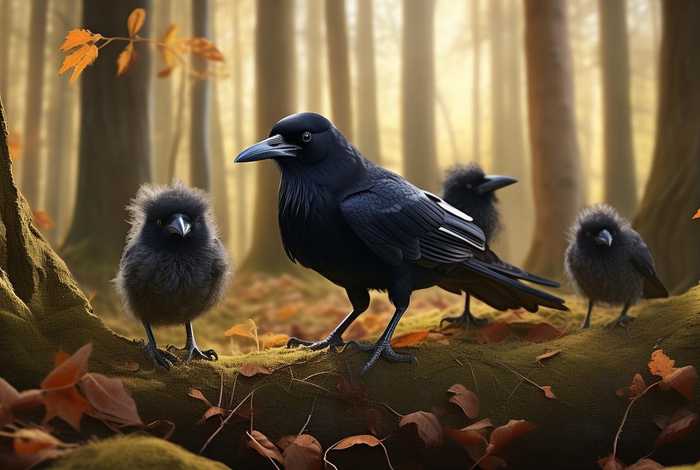 儿童故事乌鸦的一家，乌鸦找家的故事