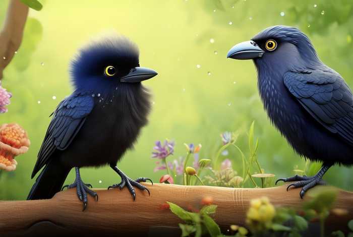 儿童故事乌鸦文字版、乌鸦的幼儿故事
