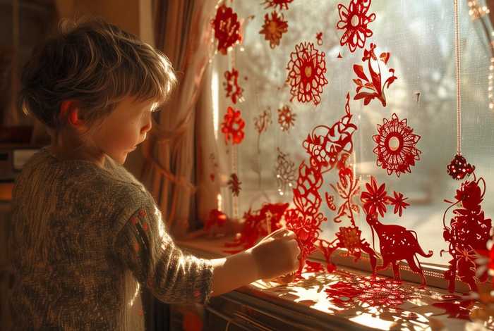 儿童故事贴窗花 贴窗花的故事