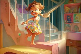 medicine绘本故事书儿童 - 绘本meli on the stairs