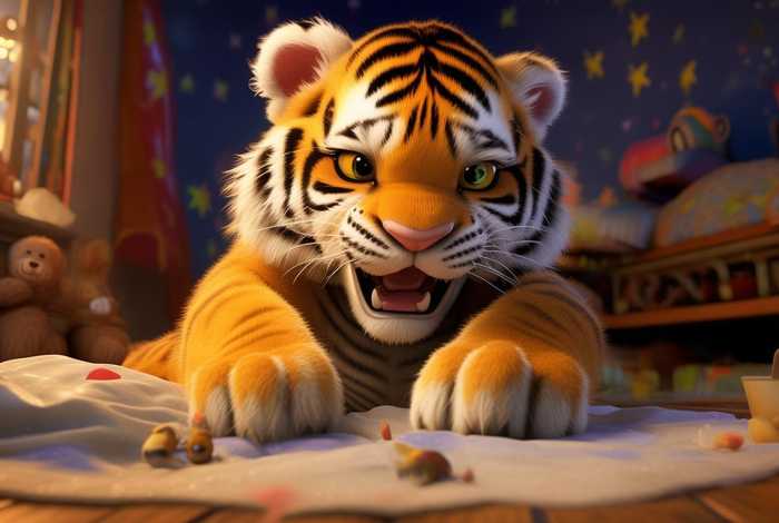 儿童睡前故事调皮的严重后果；睡前故事调皮的小老虎