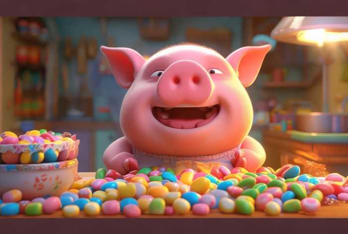 儿童故事爱吃糖果的小孩，讲故事爱吃糖果的小猪
