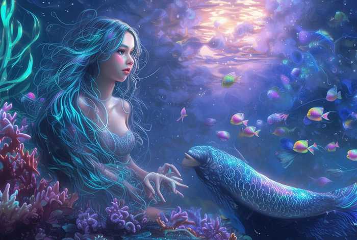 儿童故事海的女儿背景视频，海的女儿视频故事视频真人版