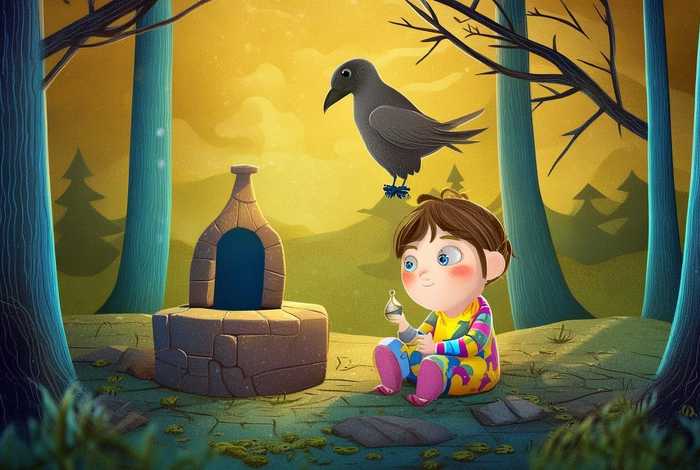 儿童睡前故事乌鸦嘴 睡前故事幼儿故事大全乌鸦喝水