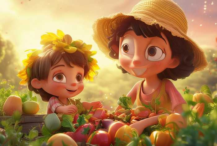 儿童收菜故事;妈妈收菜的故事动画 儿童收菜故事;妈妈收菜的故事动画