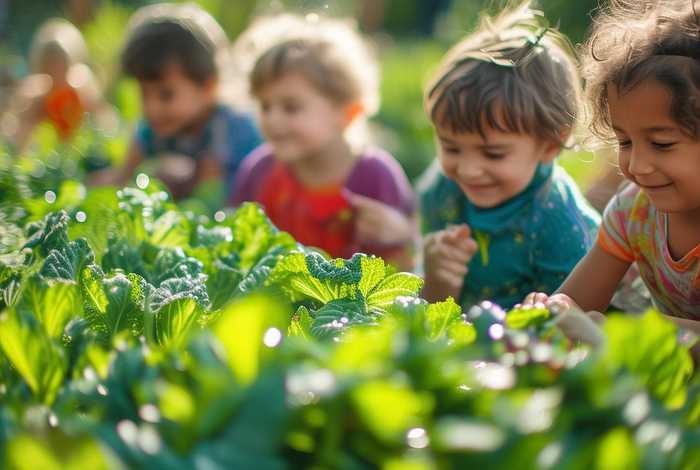 儿童菜地收菜视频；菜地里的儿歌视频