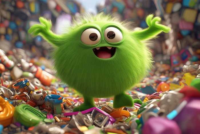 儿童动画垃圾怪故事（垃圾小怪物的动画片）