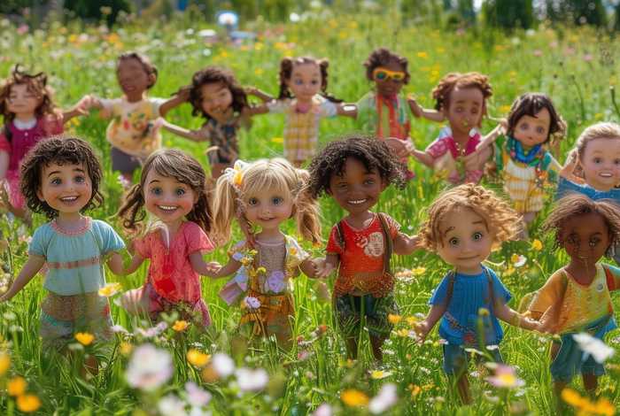 儿童手拉手故事（儿童手拉手儿童画）