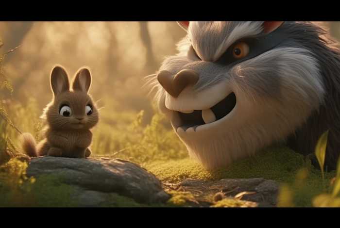 儿童故事大灰狼和小兔子乖乖；大灰狼和小兔子的故事给我弄出来