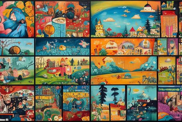 儿童故事绘本连环画 绘本故事连环画四副