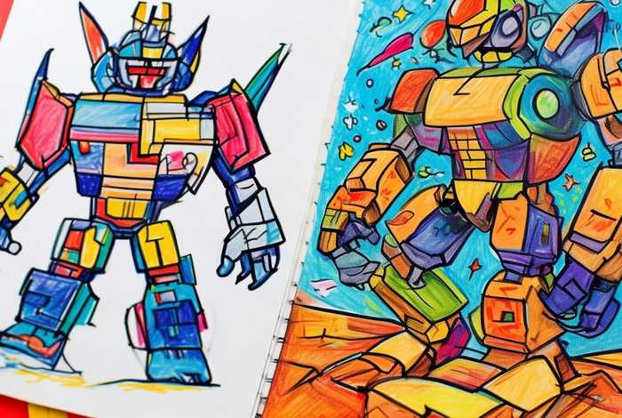 儿童简笔画变形金刚，儿童简笔画 变形金刚