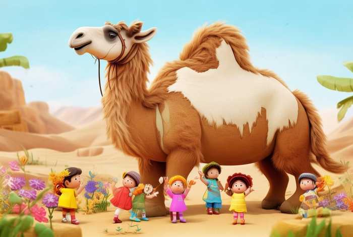 儿童故事分骆驼 - 关于骆驼的幼儿故事绘本