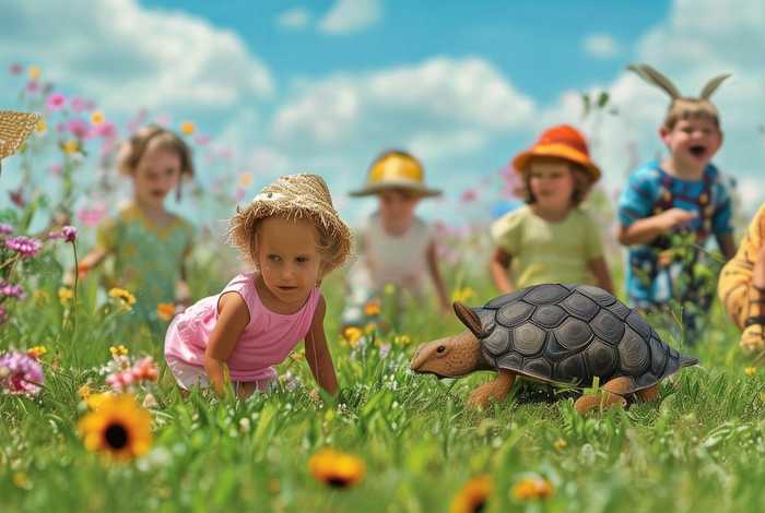 儿童表演守株待兔、守株待兔儿歌表演