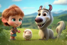 儿童小故事之狼和小羊视频；狼和小羊的故事视频小朋友讲