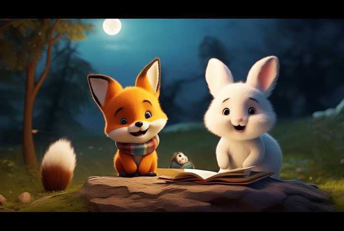儿童睡前故事狐狸和小白兔的故事；小狐狸和小白兔的睡前故事