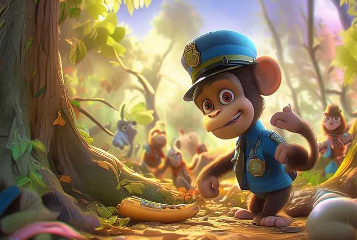 儿童故事猴子警长探案记3 - 猴子警长探案记小故事