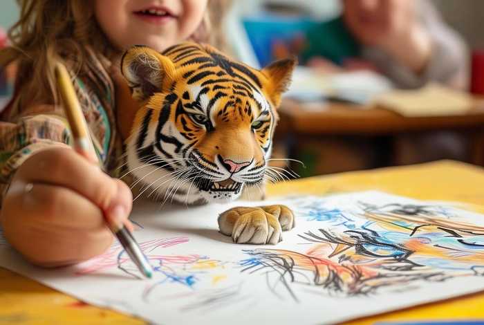 儿童画虎成语故事；画虎类狗的成语故事